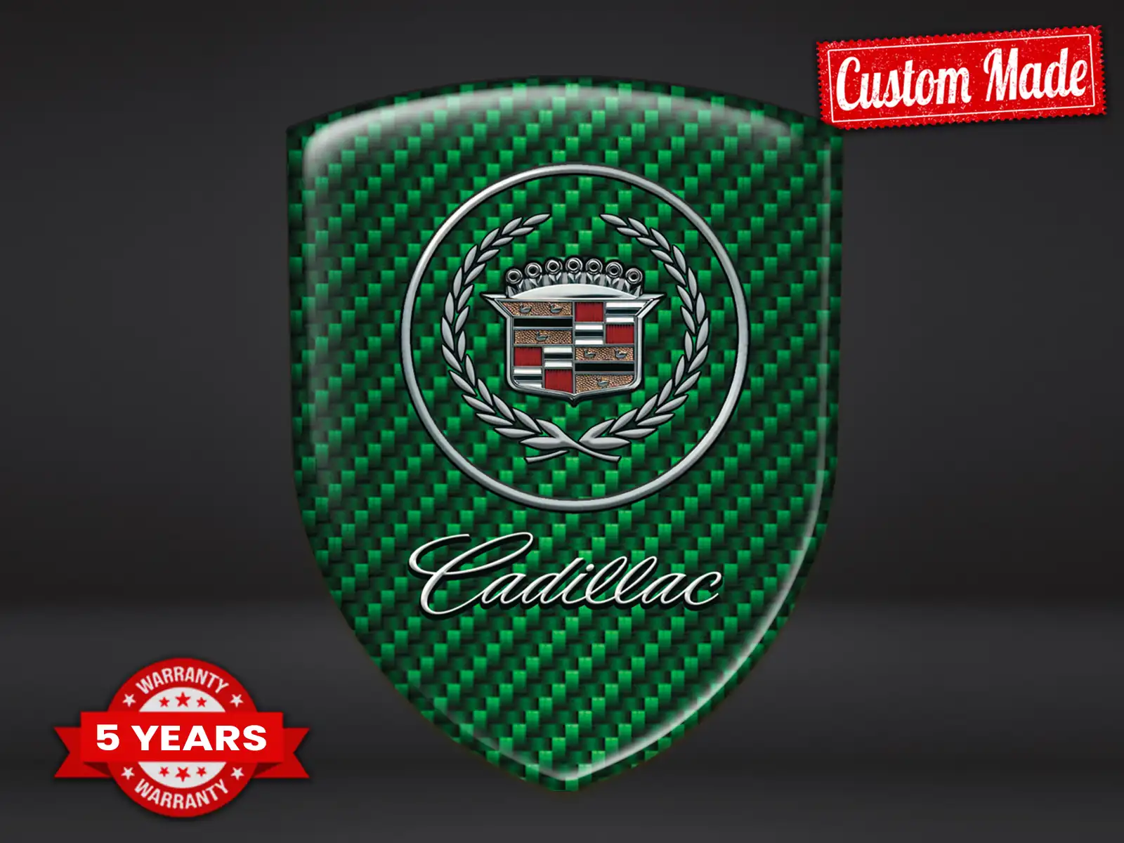 Cadillac Harzaufkleber Custom Look Edle Dome Badges